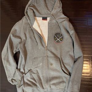 Diamond Supply Co. Gray Zip Up Sweater